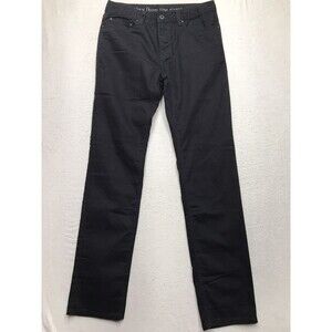 PRANA Bridger Jean Men 31x34 Black Slim Fit Straight Leg Organic Cotton Stretch